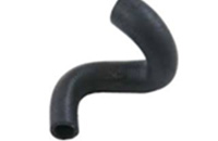 Curved rubber hose elbow for industrial applications