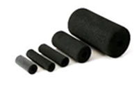Short cylindrical rubber sleeves and couplings