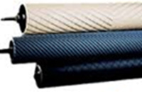 Carbon-surface printing rollers for industrial presses