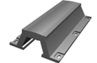 W-type arch fender installed on a pier